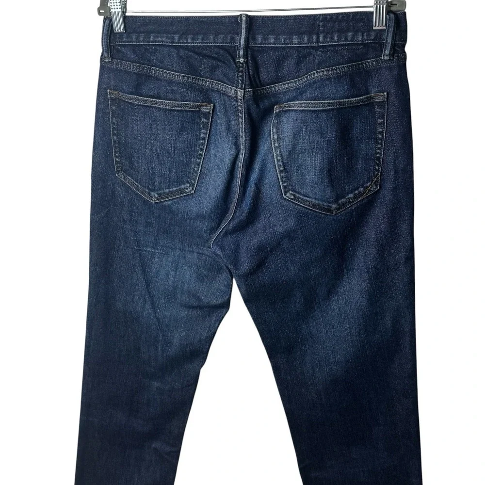 Banana Republic Slim Dark Blue Jeans Capsule‎ Comfort Preppy Chic Minimalist 33